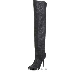 Jimmy Choo Snake Print O-T-K boots